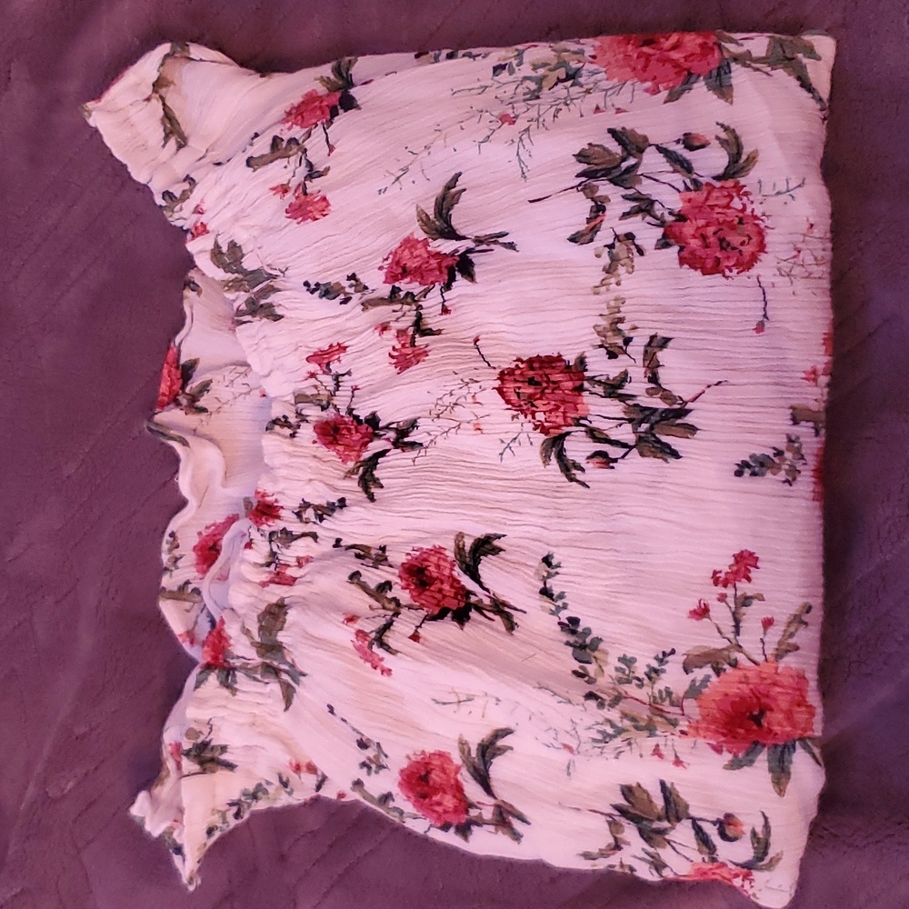 Casting LA off the shoulder long sleeve blouse